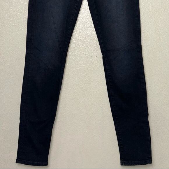 Madewell Jeans Women's Size 26 9” High Rise Skinny In Cold Blue dark Wash - Picture 10 of 16